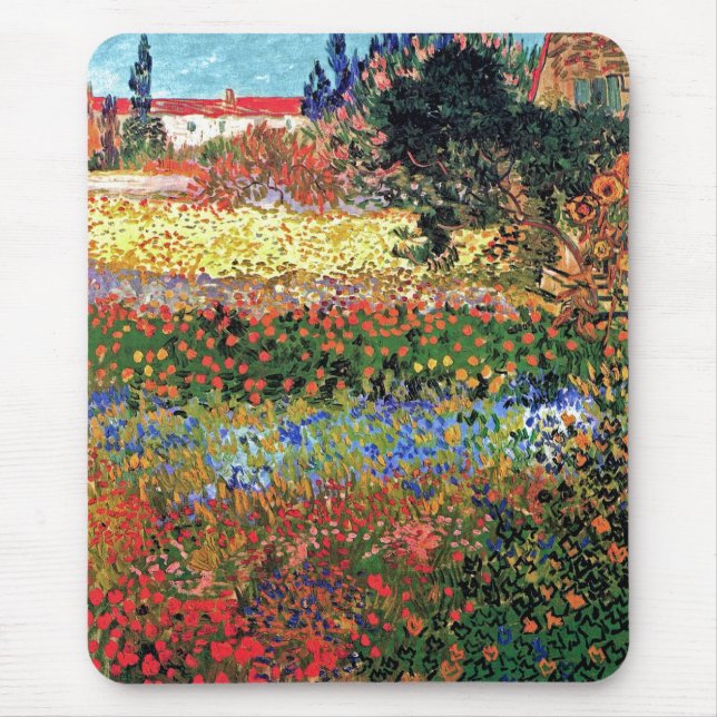 Mousepad Vincent Van Gogh - Flor de Jardins de Belas Artes (Frente)