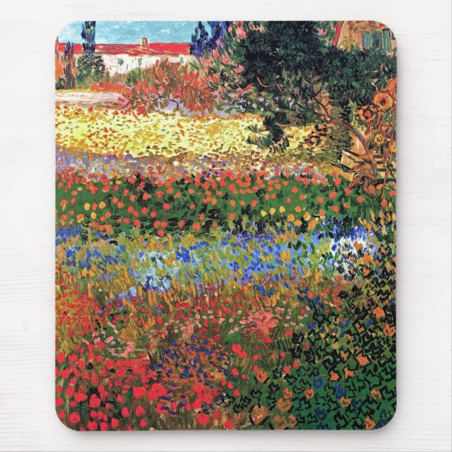 Mousepad Vincent Van Gogh - Flor de Jardins de Belas Artes (Frente)