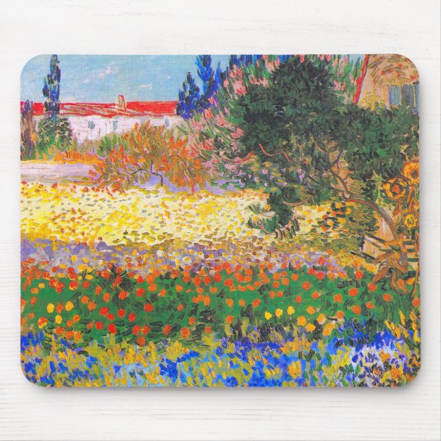 Mousepad Vincent Van Gogh Flor Garden (Frente)