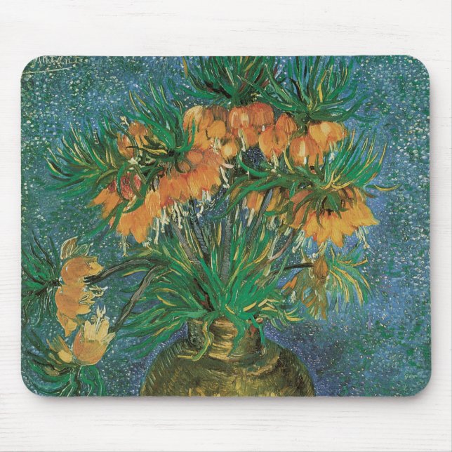 Mousepad Vincent van Gogh - Fritillárias em um Vaso de Cobr (Frente)