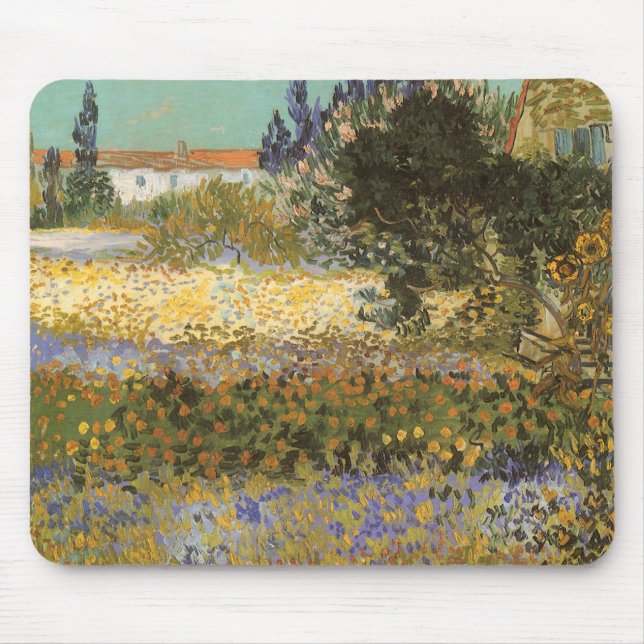 Mousepad Vincent van Gogh - Jardim Florido (Frente)