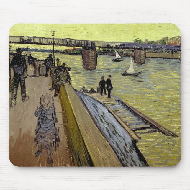 Mousepad Vincent van Gogh | Le Pont de Trinquetaille Arles (Frente)