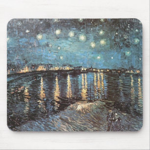 Mousepad Vincent van Gogh - luz das estrelas sobre o Rhone