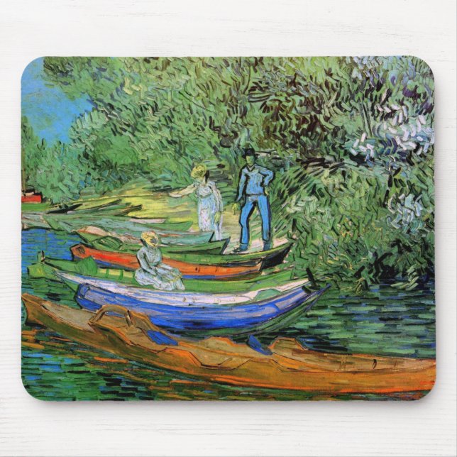 Mousepad Vincent van Gogh - Margem do Oise em Auvers (Frente)