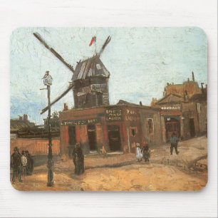 Mousepad Vincent van Gogh - Moulin de la Galette, Moinho de