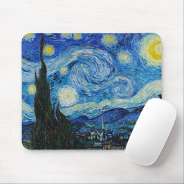 Mousepad Vincent Van Gogh Na Noite Estrelada