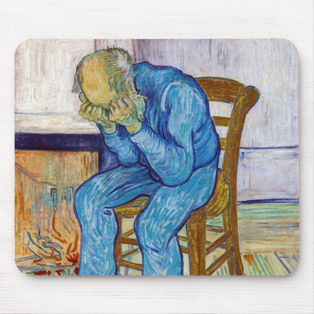Mousepad Vincent van Gogh - Na Porta da Eternidade (Frente)