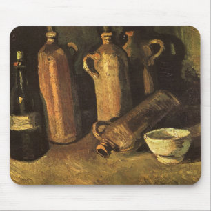 Mousepad Vincent van Gogh - Natureza Morta com 4 Garrafas d