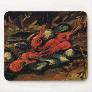 Mousepad Vincent van Gogh - Natureza Morta Mexilhões e Cama