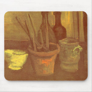 Mousepad Vincent van Gogh - Natureza Morta Pincéis em Vaso