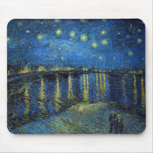 Mousepad Vincent van Gogh - Noite Estrelada sobre o Ródano