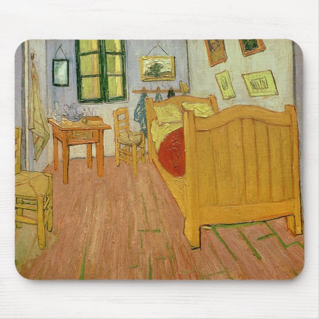 Mousepad Vincent van Gogh | o quarto, 1888 (Frente)