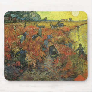 Mousepad Vincent van Gogh - O Vineyard Vermelho