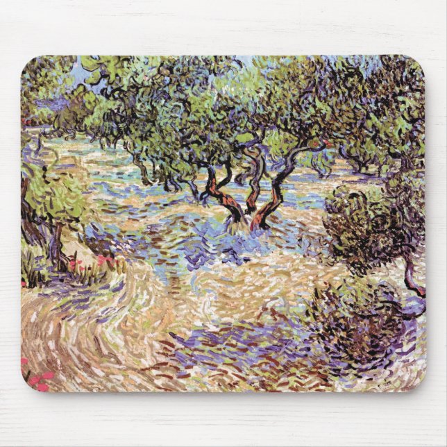 Mousepad Vincent Van Gogh - Olive Orchard Fine Art (Frente)