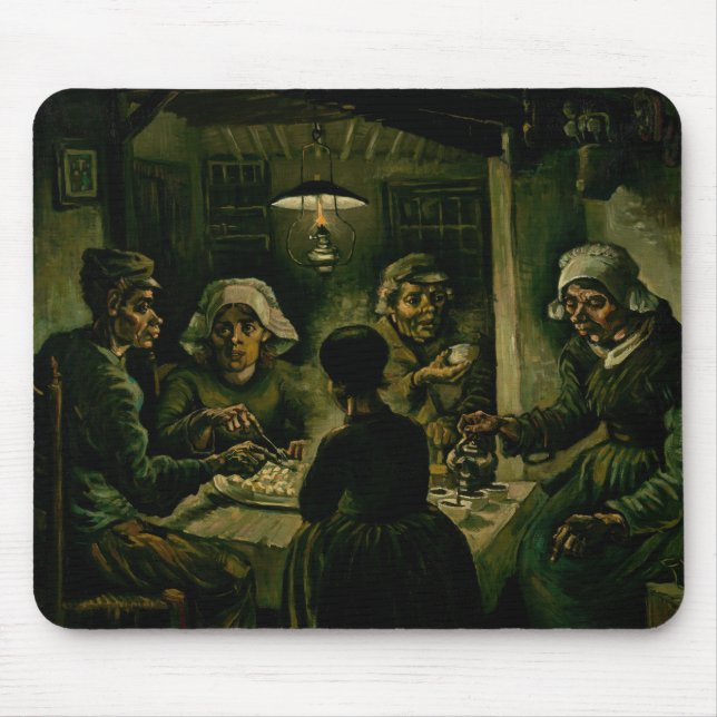 Mousepad Vincent van Gogh - Os Comedores De Batata (Frente)