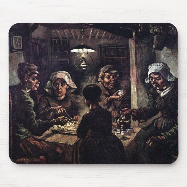 Mousepad Vincent Van Gogh - Os Comedores de Batata Arte Fin (Frente)