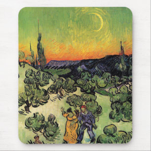 Mousepad Vincent Van Gogh - Paisagem Com Casal Arte Fina