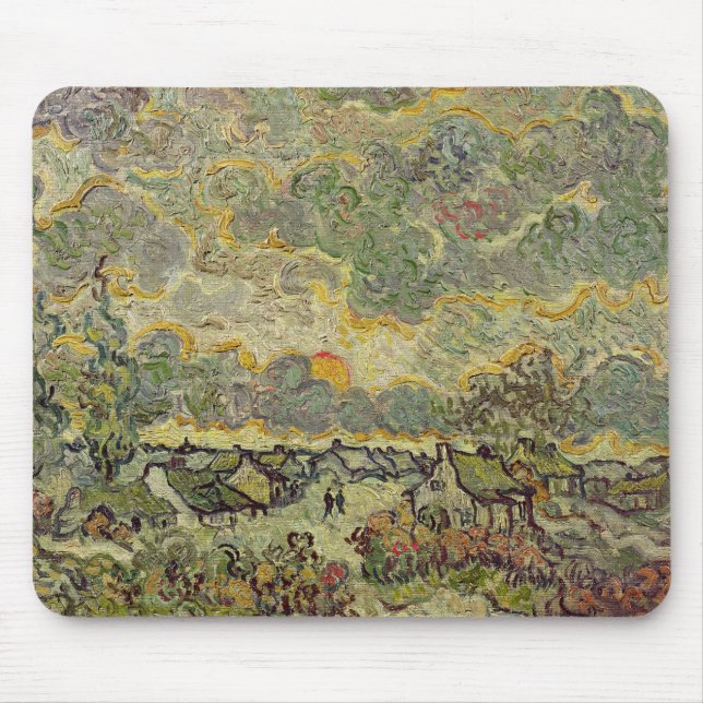 Mousepad Vincent van Gogh| Paisagem do outono de 1890 (Frente)
