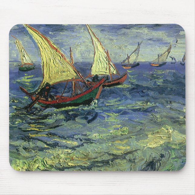 Mousepad Vincent van Gogh - Paisagem Marítima em Saintes Ma (Frente)