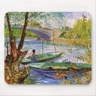 Mousepad Vincent Van Gogh - Pesca na Primavera