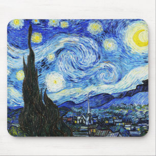 Mousepad Vincent Van Gogh, pintura A Noite Estrelada
