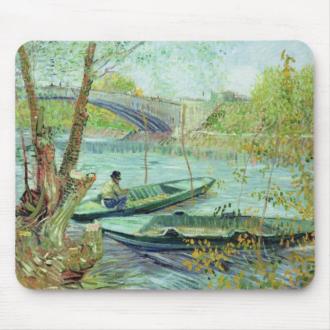 Mousepad Vincent van Gogh | que pescam na primavera (Frente)