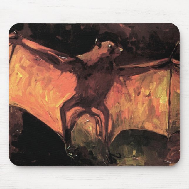 Mousepad Vincent Van Gogh - Raposa Voadora - Arte Refinada  (Frente)