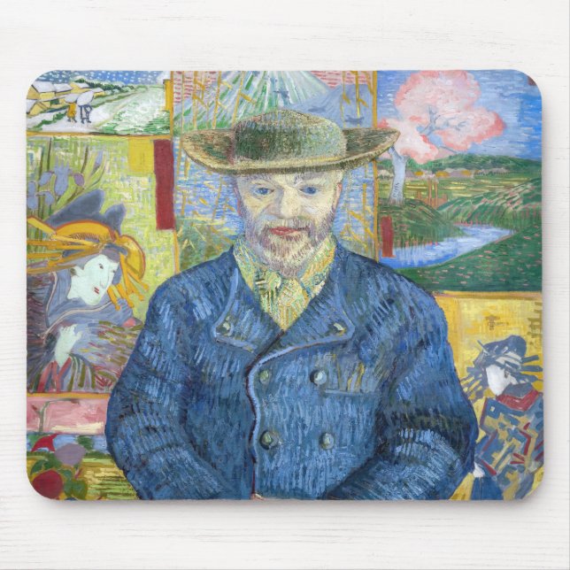 Mousepad Vincent van Gogh - Retrato de Pere Tanguy (Frente)