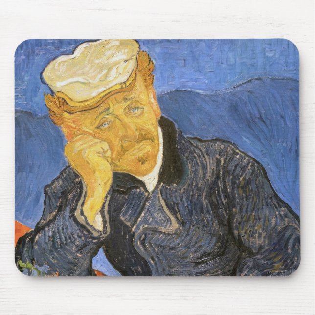 Mousepad Vincent Van Gogh - Retrato do Doutor Paul Gachet (Frente)