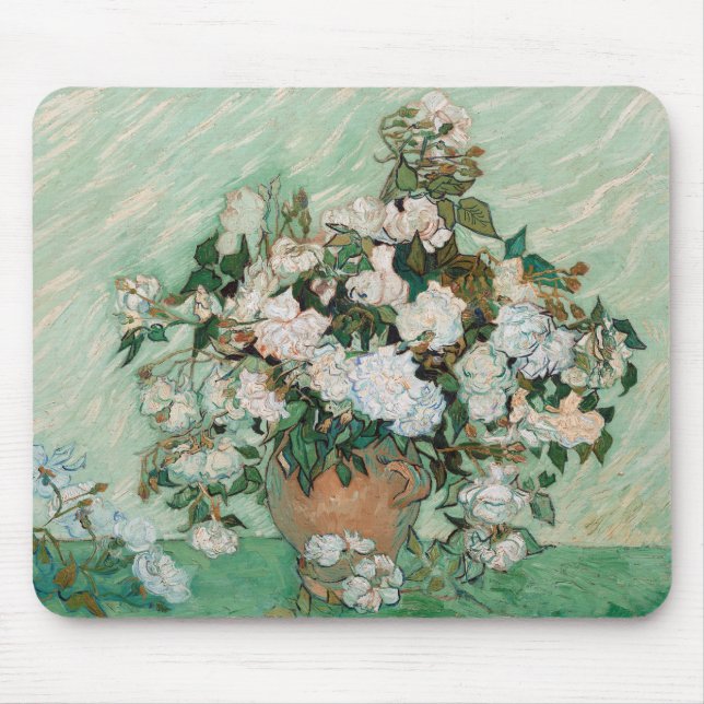 Mousepad Vincent van Gogh | Rosas, 1890 (Frente)