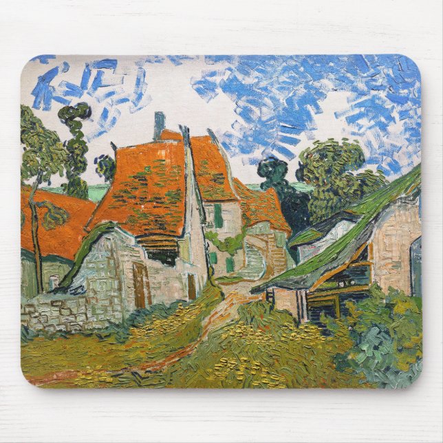 Mousepad Vincent van Gogh - Rua Auvers-sur-Oise (Frente)