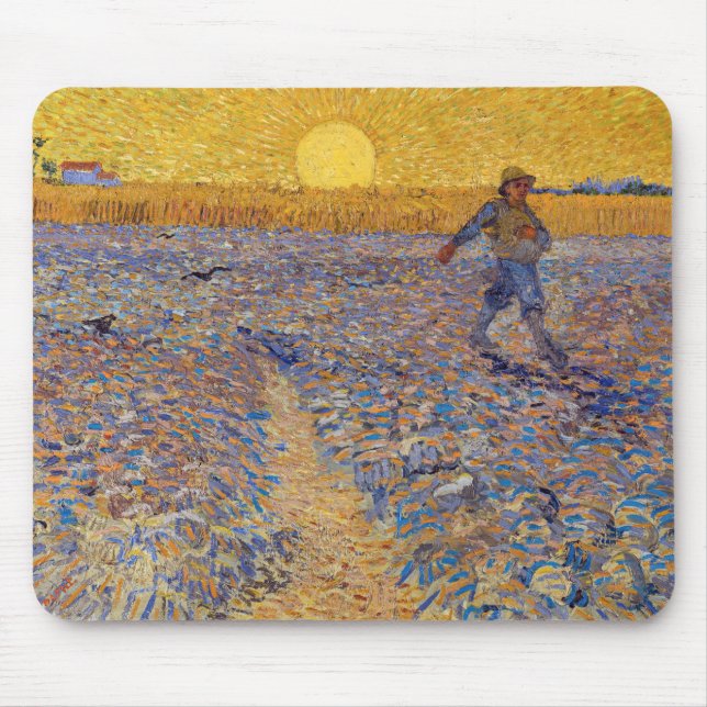Mousepad Vincent van Gogh - Sower with Setting Sun (Frente)