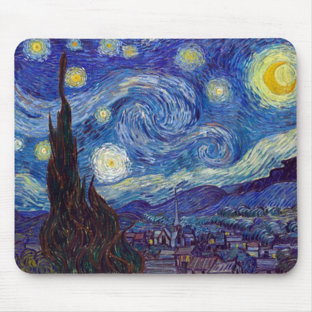 Mousepad VINCENT VAN GOGH - Starry night 1889 (Frente)