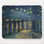 Mousepad Vincent van Gogh | Starry Night Over the Rhone<br><div class="desc">Número da Coleção de Imagens:  XIR60960 The Starry Night,  1888 (óleo na canvas). Gogh,  óleo Vincent van (1853-1890) na canvas. Musee d'Orsay,  Paris,  France Giraudon.  1888</div>