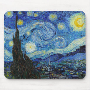 Mousepad Vincent Van Gogh Starry Night Vintage