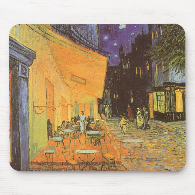 Mousepad Vincent van Gogh - Terraço do Café à Noite (Frente)