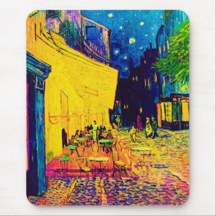 Mousepad Vincent Van Gogh - Terraço do Café à Noite Pop Art