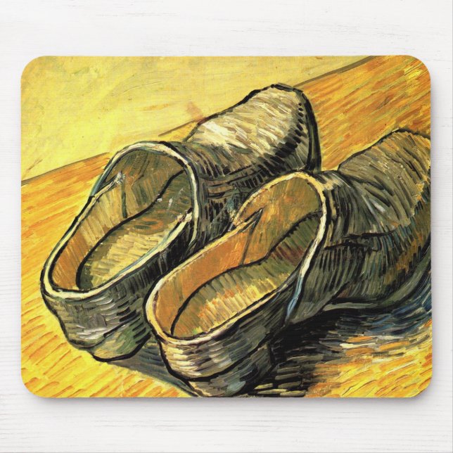 Mousepad Vincent van Gogh - Um Par de Tamancos de Couro (Frente)