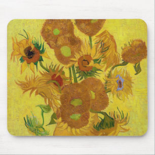 Mousepad Vincent van Gogh - Vase com Quinze Girassóis
