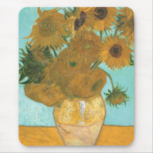 Mousepad Vincent van Gogh - Vaso com Doze Girassóis