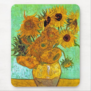 Mousepad Vincent Van Gogh - Vaso Com Doze Girassóis