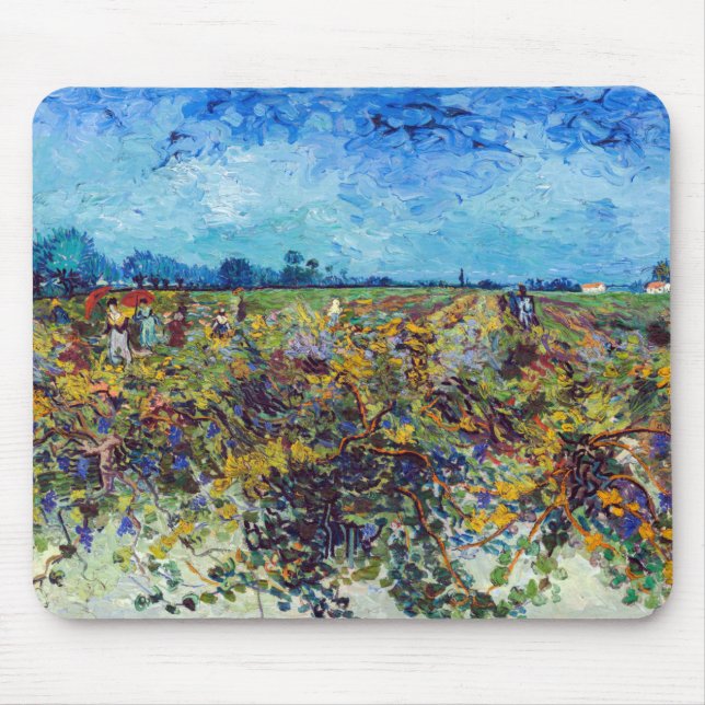 Mousepad Vincent van Gogh - Vinha Verde (Frente)