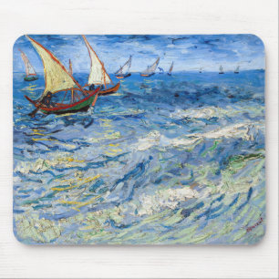Mousepad Vincent van Gogh - Vista marinha em Saintes-Maries