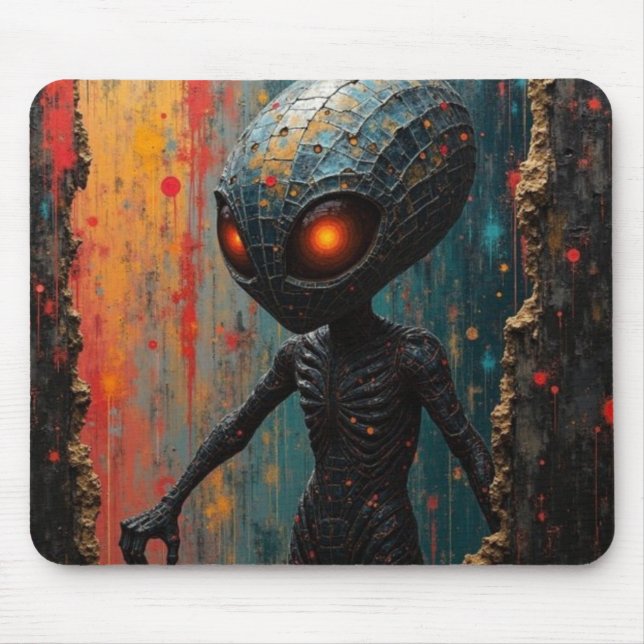 Mousepad Vingador Cósmico com Olhos Vermelhos (Frente)