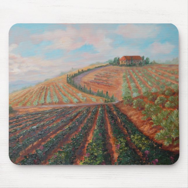 Mousepad Vinhedo do Tuscan de Allen (Frente)