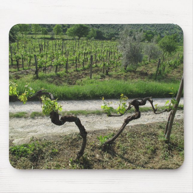 Mousepad Vinhedo na região de Chianti de Italia (Frente)