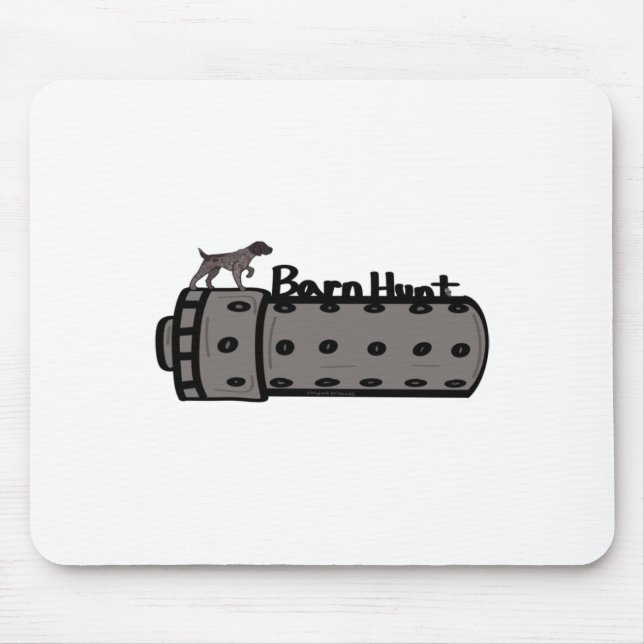 Mousepad Vinheta de Barnhunt, Ponteiro de Cabelo Curto Alem (Frente)