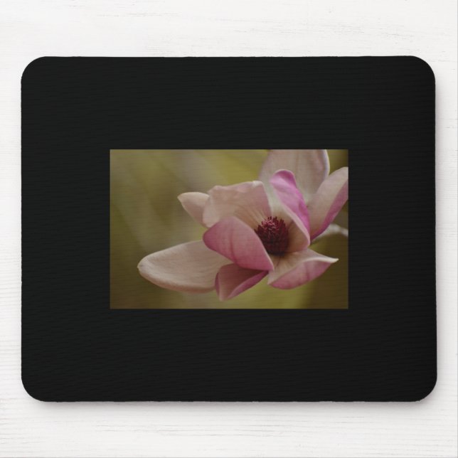 Mousepad Vinheta de Bloqueio de Sonhos Rosa Suave (Frente)