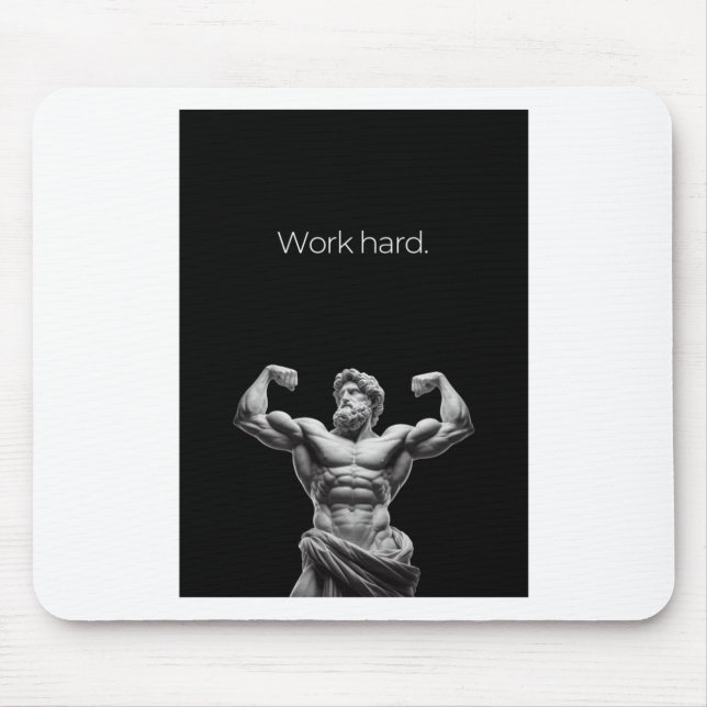 Mousepad Vinheta de Duro de Trabalho (Frente)