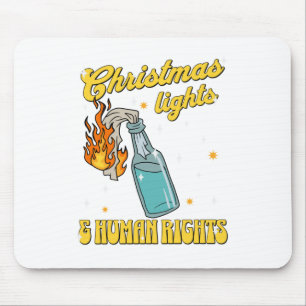 Mousepad Vinheta dos Direitos Humanos das Luzes de Natal